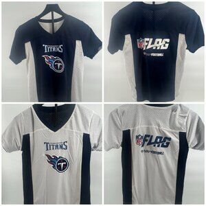 *REVERSIBLE * Tennessee Titans NFL Flag Football Kids Youth Medium Jersey Shirt